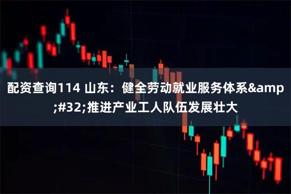 配资查询114 山东：健全劳动就业服务体系&#32;推进产业工人队伍发展壮大